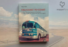 Copertina del libro "USA coast to coast. Da New York a San Francisco in Greyhound attraverso quindici stati, quattro fusi orari e un uragano ” di Mauro Buffa