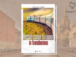 Copertina del libro "Russia coast to coast in transiberiana” di Cristina Cori